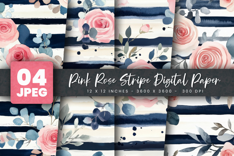 Pink Rose Clipart Image 3