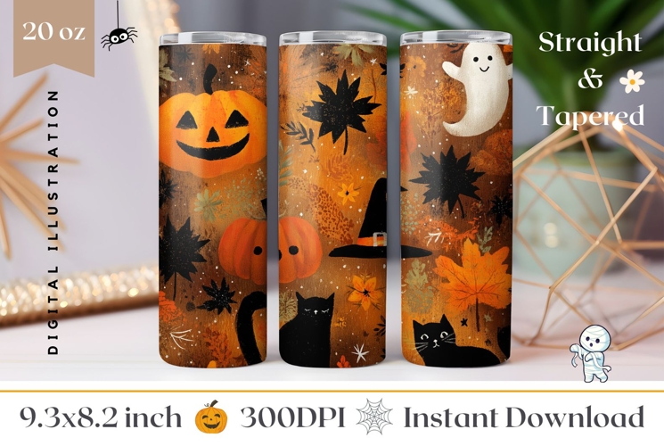 Kids Halloween Tumbler Design, Halloween Pumpkins Tumbler