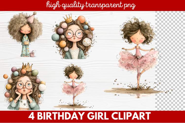 Birthday Girl Clipart Image 12