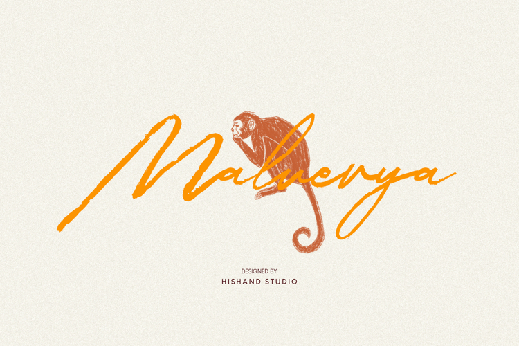 Malverya Signature Brush Font