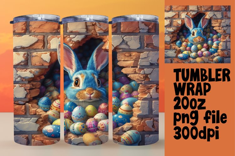 Easter Animals Tumbler Wrap