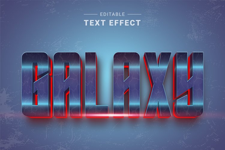 Editable Text Effect for Illustrator. Vector Graphic styles