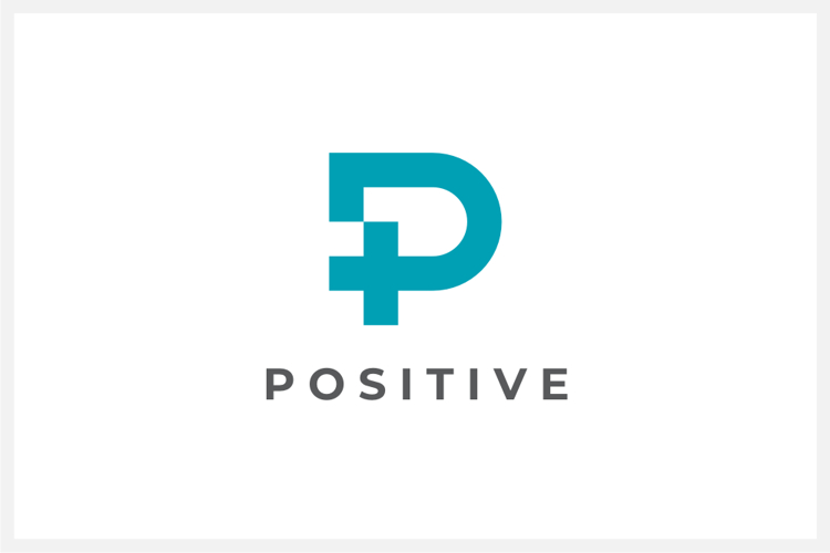 Positive - Letter P Logo Design Vector Template