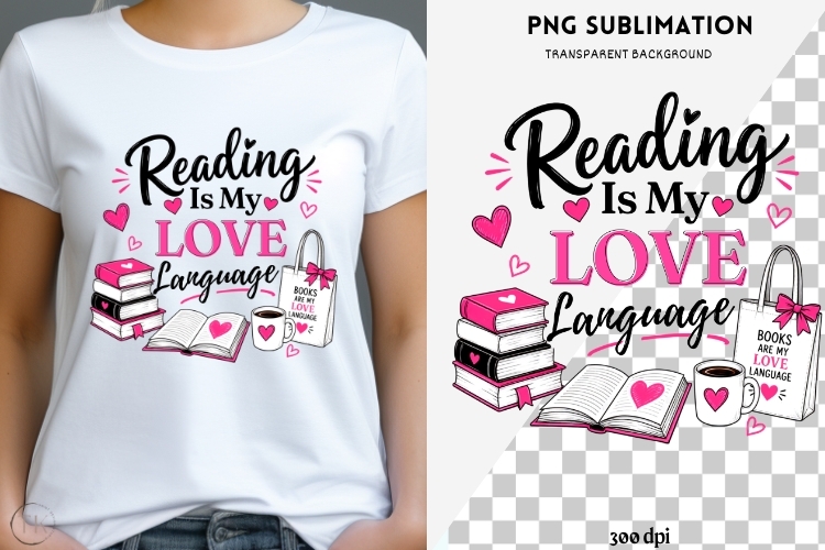 Book besties png design for T-shirts