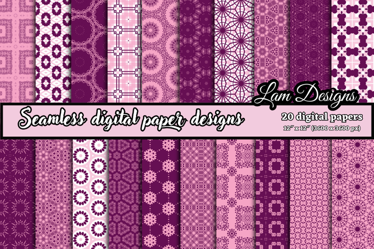 Geometric Seamless digital papers, Seamless pattern