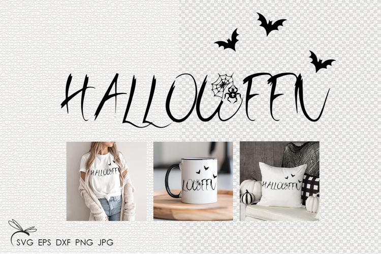 Halloween inscription svg files for cricut