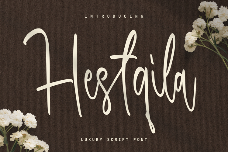 Hestqila - Luxury Script Font example image 1