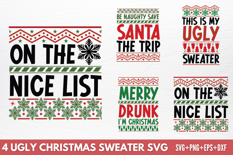 Ugly Sweater Svg Image 6