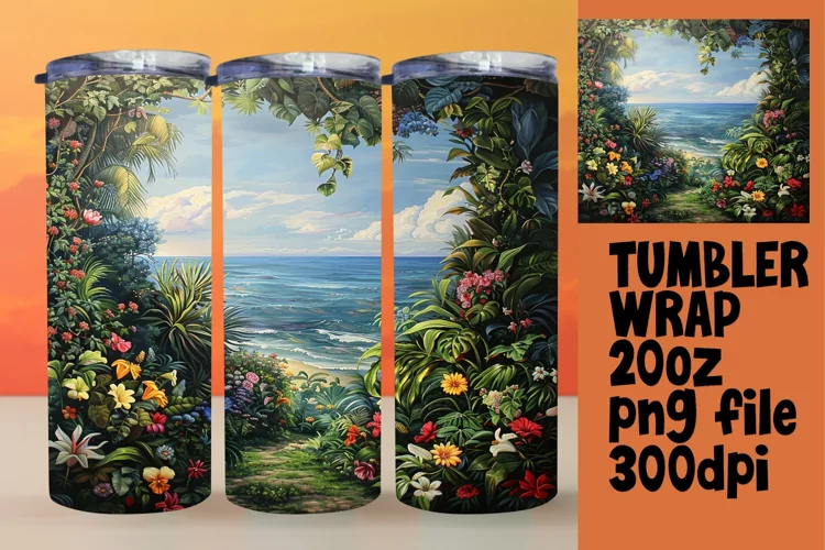 Scenic View Tumbler Wrap Sublimation