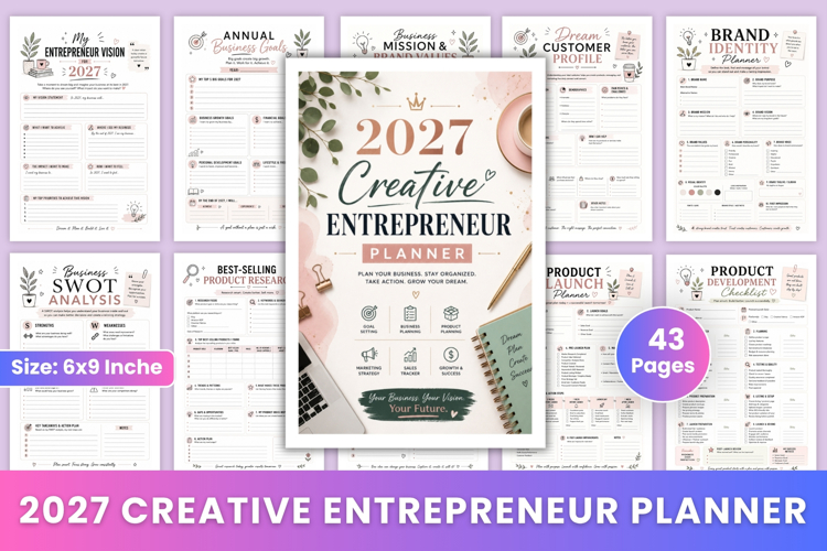2027 Creative Entrepreneur Planner
