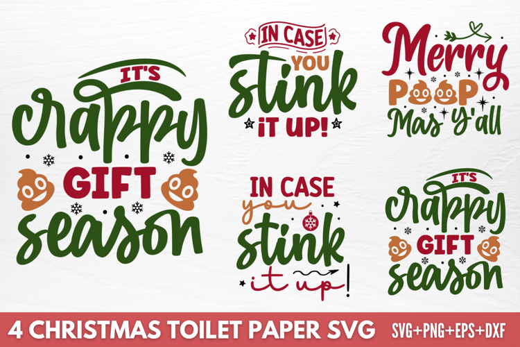 Christmas Toilet Paper SVG