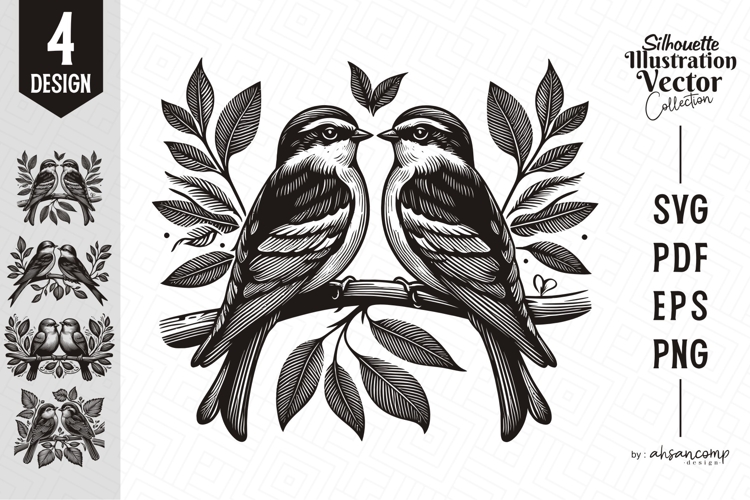  Vintage Bird Illustration