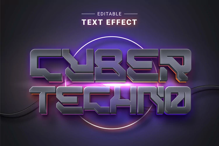 Editable Text Effect for Illustrator. Vector Graphic styles