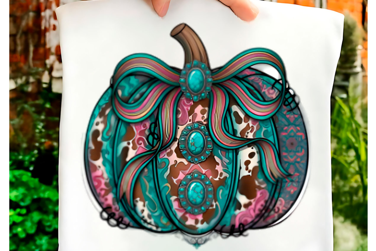 Howdy Fall Western Pumpkin PNG