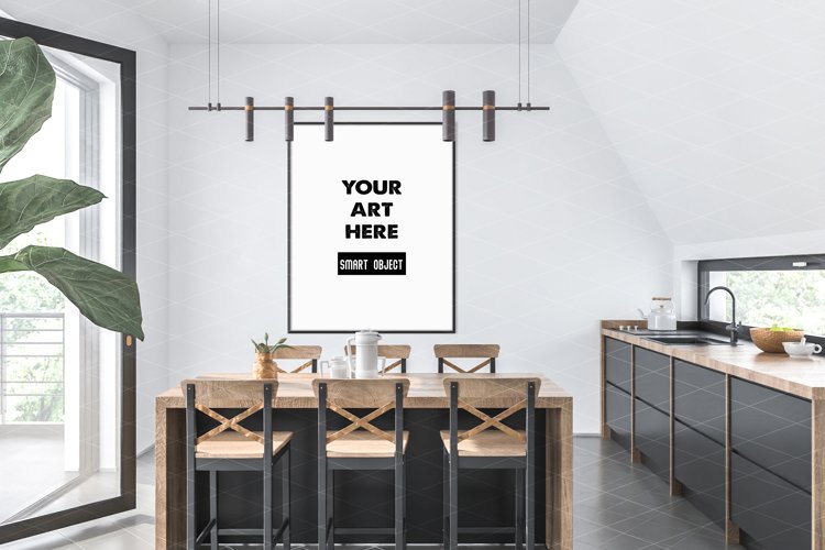 Vertical frame mockup - movable & scalable frame example image 1