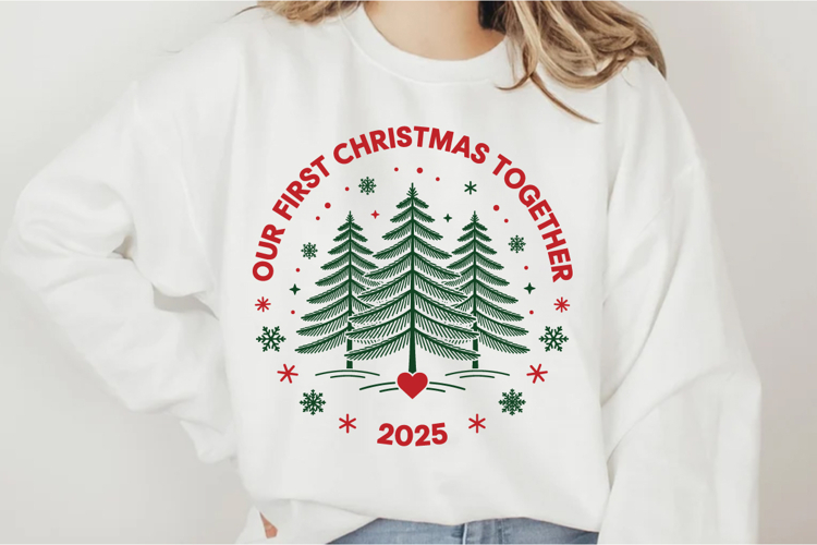 Our First Christmas Together 2025 Svg Design