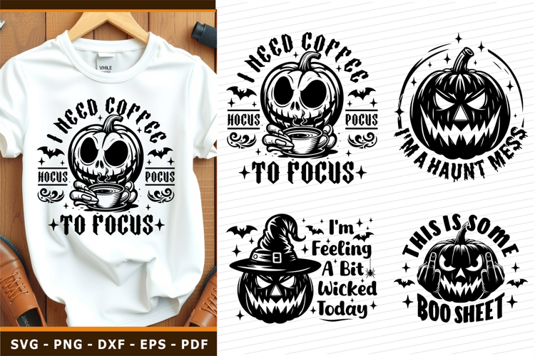 Halloween SVG, Funny Scary Halloween Pumpkin Faces SVG,