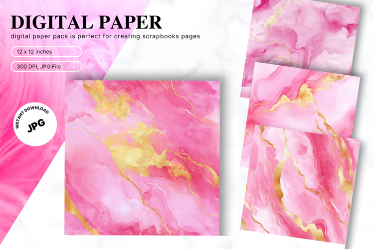 Pink Watercolor Backgrounds Image 5