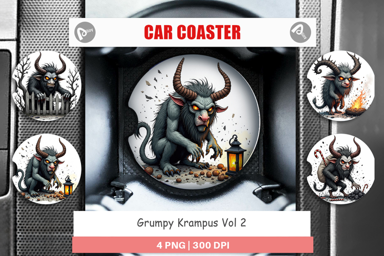 Car Coaster Grumpy Krampus