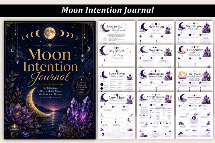 Moon Intention Journal example image 1