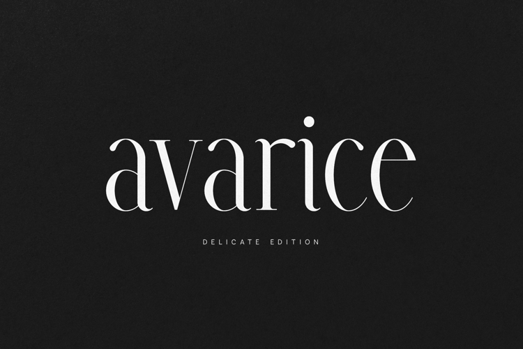 Avarice Elegant High Contrast Serif Font