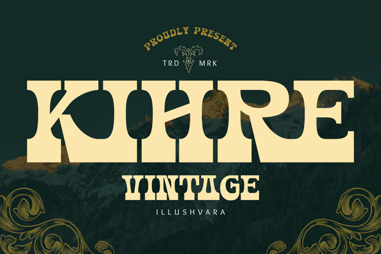 Kihre Vintage - Logo Branding Font