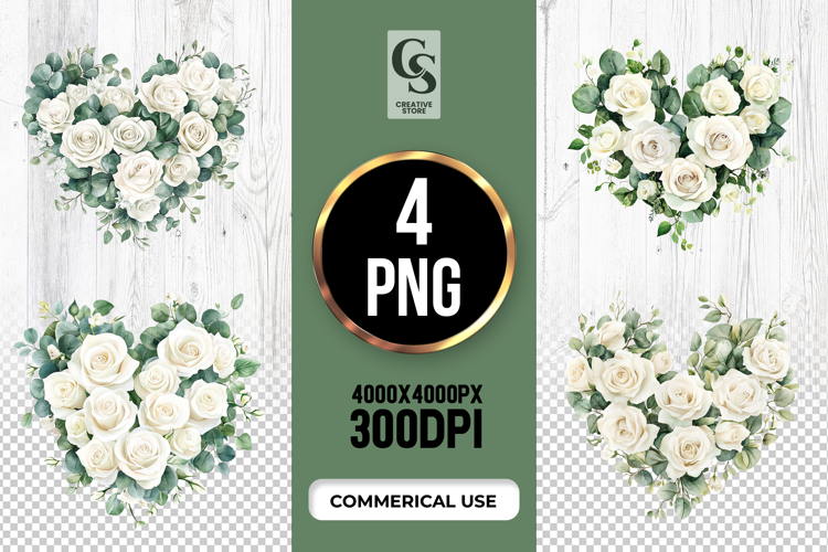 White Rose Clipart Image 24