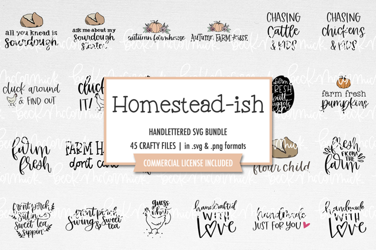 Homestead-ish SVG Bundle