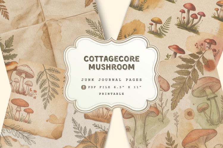 Vintage Mushroom Illustration