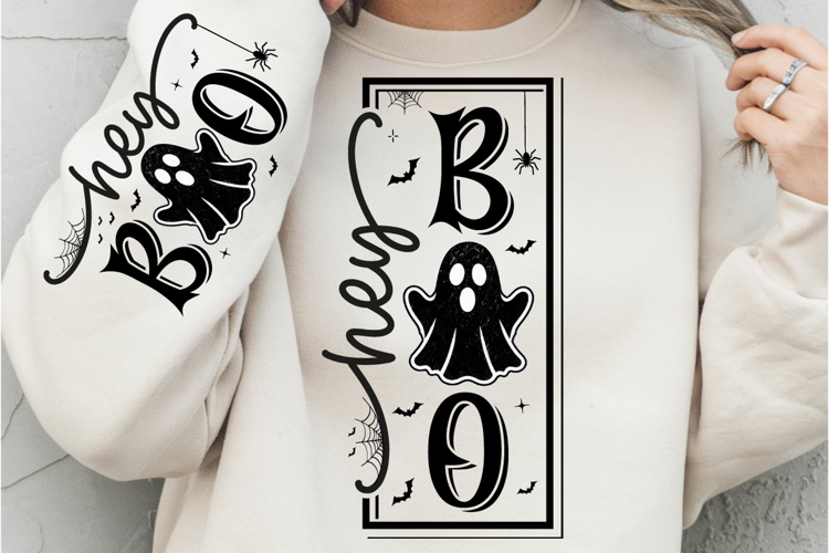 Hey Boo PNG, Halloween PNG, Halloween Sign, Boo Ghost PNG