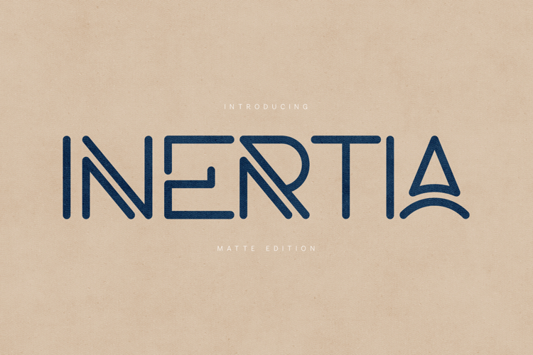 Inertia Modern Geometric Sans Serif Font Family