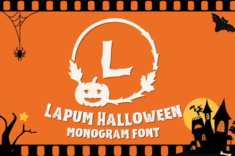 Lapum Halloween Monogram Font