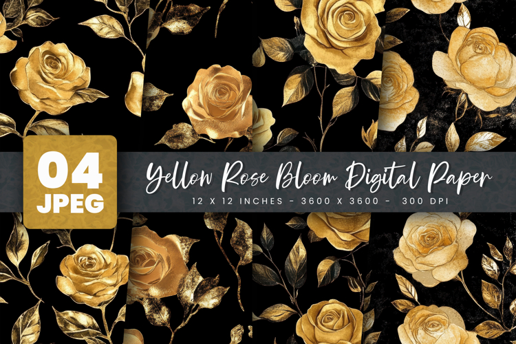 Yellow Rose Clipart