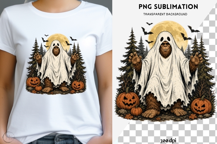 Big foot png design for T-shirts