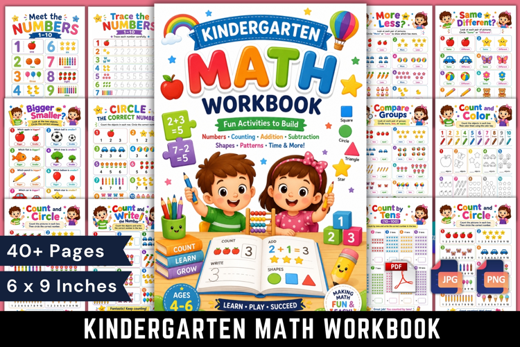 Kindergarten Math Workbook