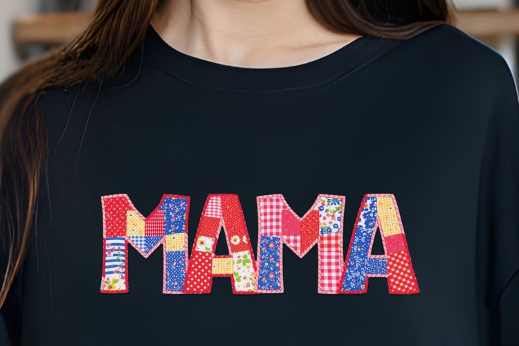 Vol.4 Patchwork Fabric Mama - PNG