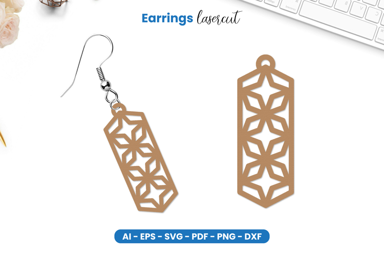 Earrings Lasercut SVG