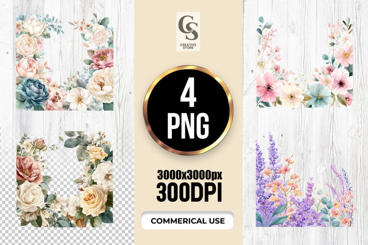 Flower Border Png Image 19