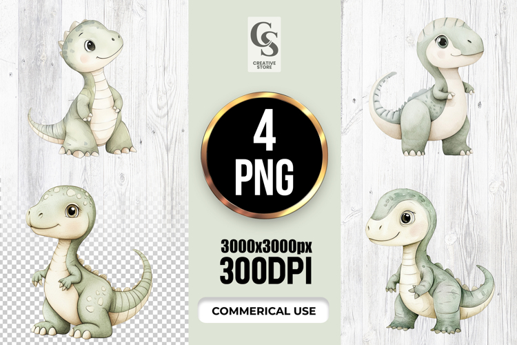 Cute Dinosaur Clipart Image 2