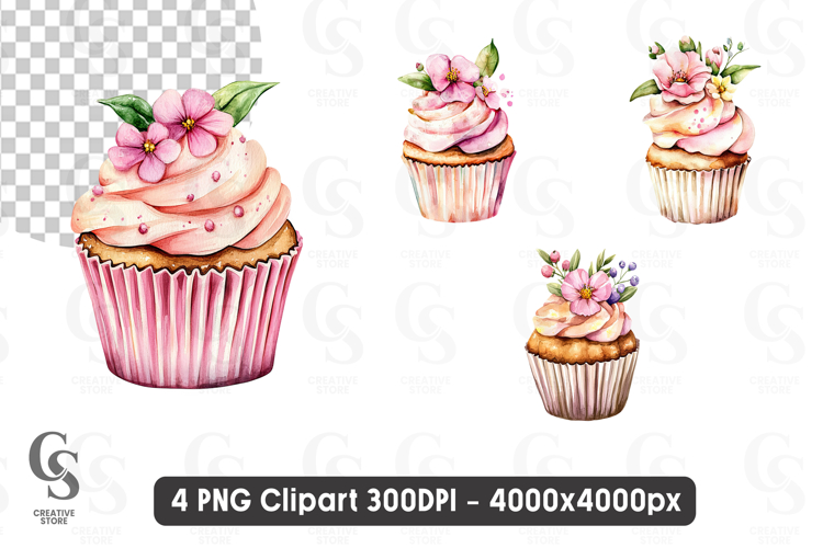 Birthday Cupcake Clipart Image 7