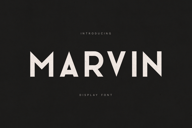 Marvin Display Font | Modern Geometric Sans Serif Typeface
