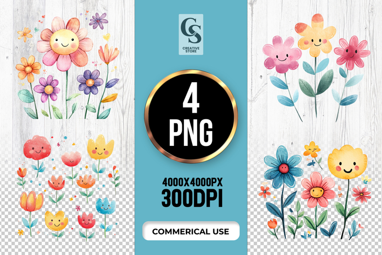 Watercolor Flowers Png