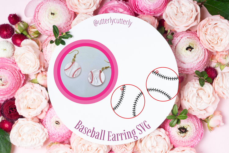 Baseball Earring Laser Cut File- SVG FILE