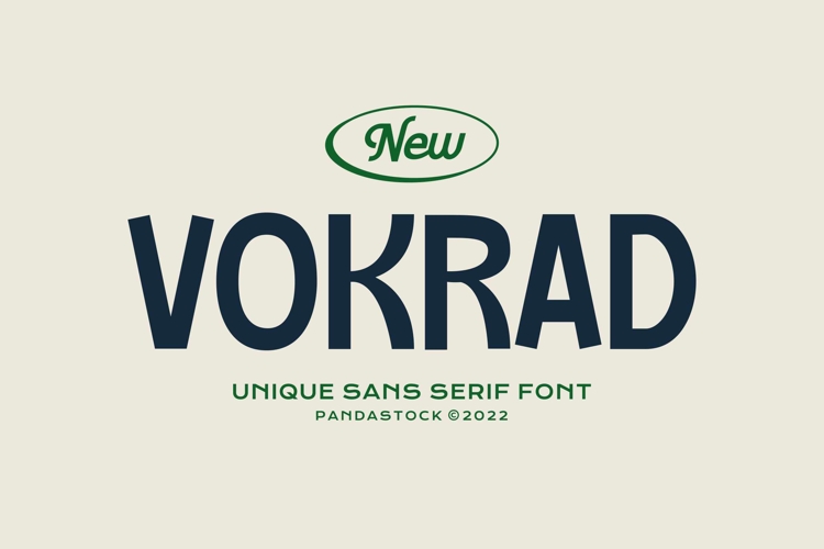 Vokrad - Minimal Sans Font example image 1