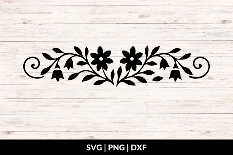 Wedding Floral Divider SVG
