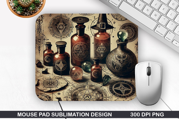 Halloween Mouse Pad Sublimation, Halloween Mouse Pad PNG