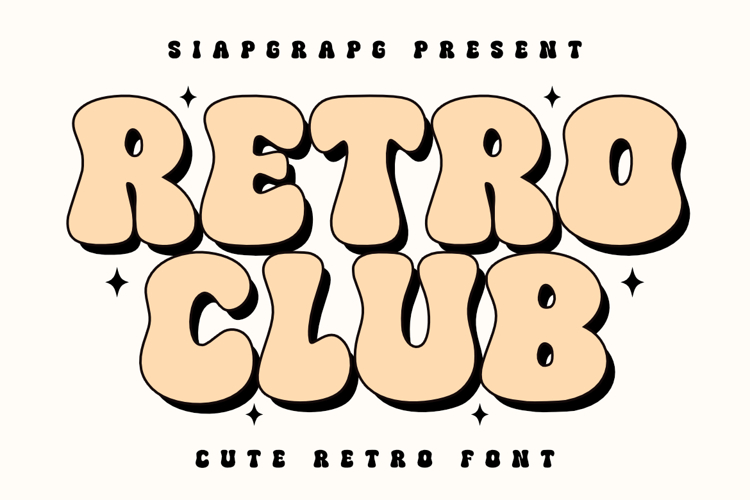 Retro Club - Cute Groovy Font