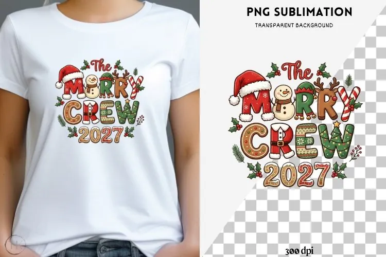 Family Christmas png design for T-shirts