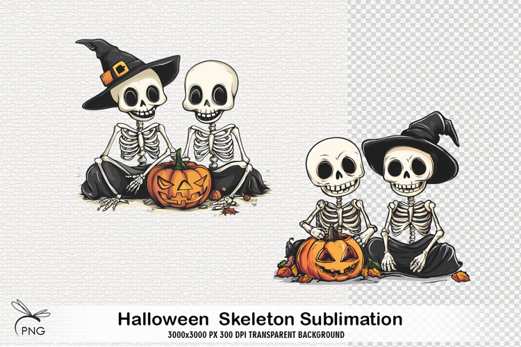 Halloween Skeleton Sublimation
