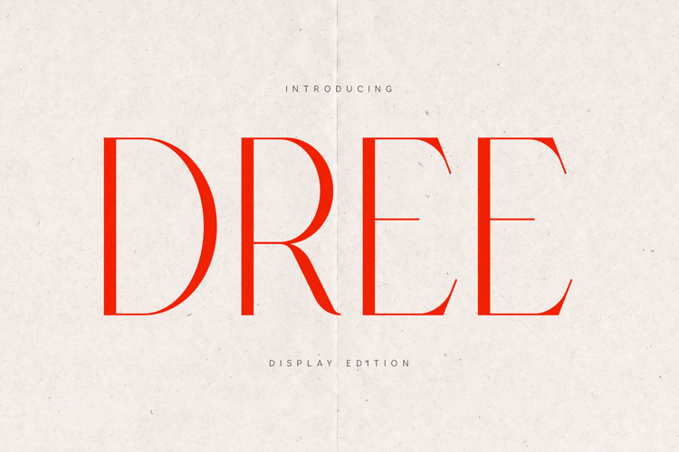 Dree Elegant High Contrast Serif Font